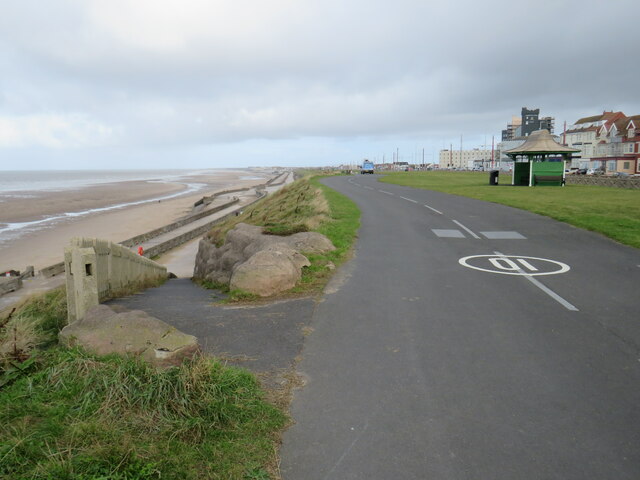 Promenade along the clifftop, Bispham, near Blackpool