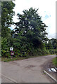 Track to Church Farm leaving Cutthroat Lane, Yaxham