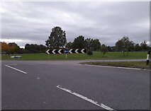 TL4256 : Roundabout on Barton Road, Grantchester by David Howard