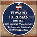 SO8454 : Blue plaque to Edward Hurdman by Philip Halling