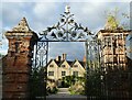 SP1772 : Packwood House - Southern façade through its gates by Rob Farrow