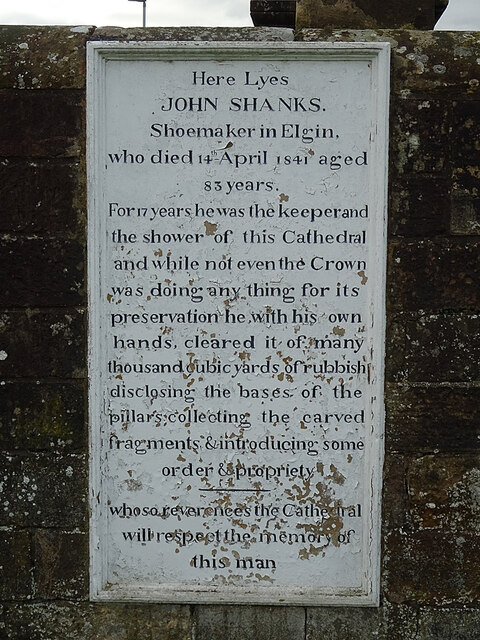 John Shanks' Gravestone by Anne Burgess