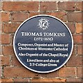 Plaque to Thomas Tomkins