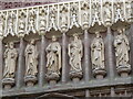 SO8454 : Statues above the entrance to Worcester Cathedral by Philip Halling