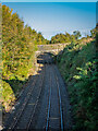 Seldom used railway line at Chatburn