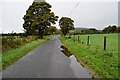 Water lying along Faccary Road