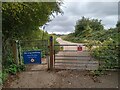 Gate on NCN24 Two Tunnels Greenway near Wellow