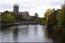 SO8454 : Worcester Cathedral by Philip Halling