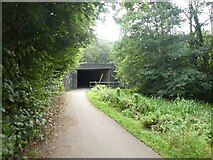 ST2888 : Cycle route at foot of Fourteen Locks, with underpass beneath M4 by David Smith