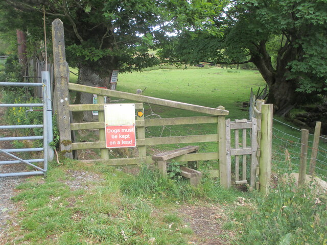 Stile and dog gate at the start of... © Meirion :: Geograph Britain and ...