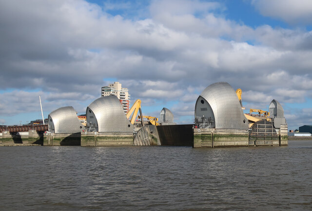 Thames Barrier Gate Raised Hugh Venables Cc By Sa 2 0 Geograph   7007314 8b5194dc 