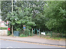 SE4048 : Entrance to railway path, Wetherby by Malc McDonald