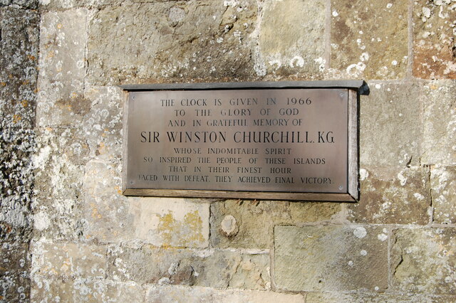 Plaque on the wall of All Saints Church