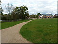 Pathway across an open area