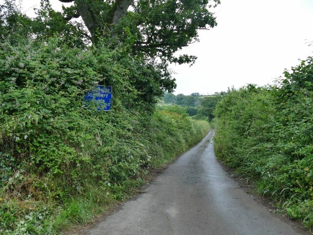 The south end of Branscombe Lane