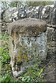 NY0529 : Old Milestone, Chapel Brow, West of Bridgefoot by Terry Moore