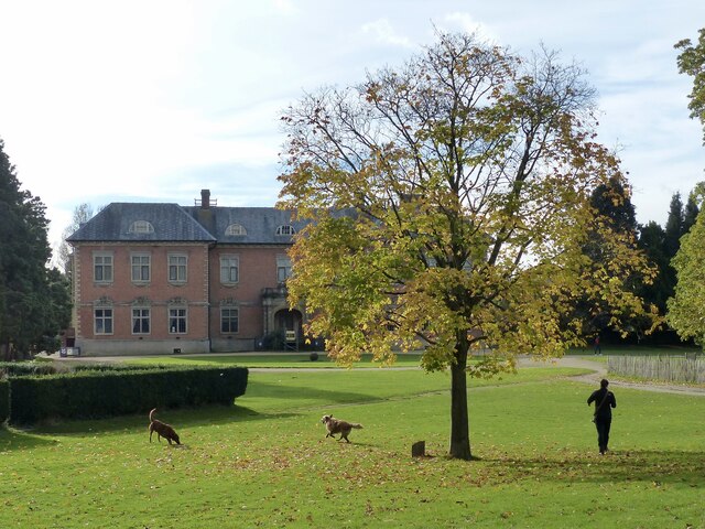 Exercising the dogs, Tredegar House Country Park