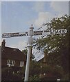 Direction Sign - Signpost by the A404 Uxbridge Road, Pinner