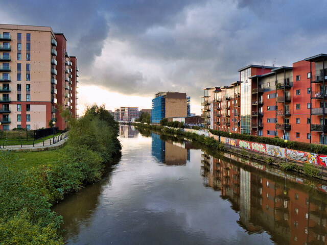 Manchester Ship Canal (River Irwell) at Pomona Wharf