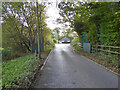 Sewage works access road, Tinsley Green