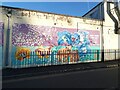 Blue Orchid mural (1)