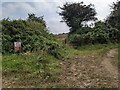 Private property alongside the bridleway