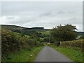 Mountain Road, leading to Twmbarlwm