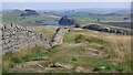 NY7467 : Hadrian's Wall at Winshield Crags by Sandy Gerrard
