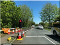 Road works on the B4296