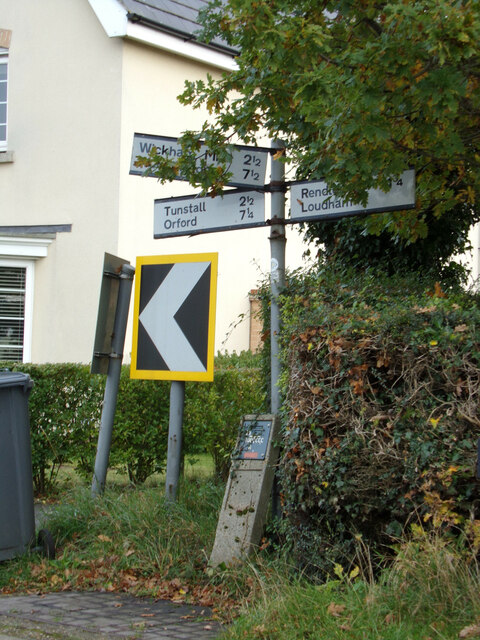 Signpost on Mill Lane