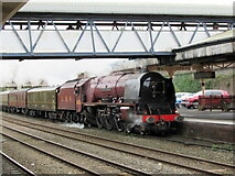 SJ6511 : 6233 The Duchess of Sutherland passing Wellington station by Roy Hughes