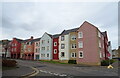 Coloured houses on Cannongate, Jedburgh