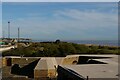 TM2831 : Landguard Fort: view from the roof towards Felixstowe town by Christopher Hilton