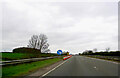 SK9132 : Roadworks on the A1, Little Ponton by JThomas