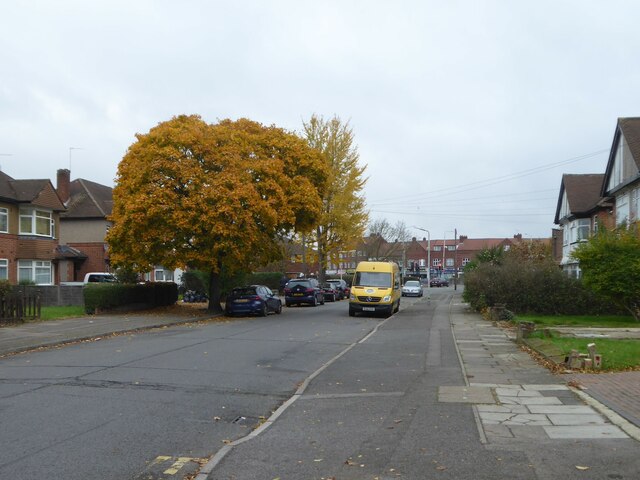 Autumn leaves in Shakespeare Avenue