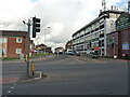 Looking up Browning Street from Greyfriars