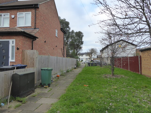 Path between houses, connecting Ferrymead Avenue and Fisher Close