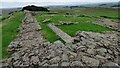 NY8070 : Milecastle 35 on Hadrian's Wall at Sewingshields by Sandy Gerrard
