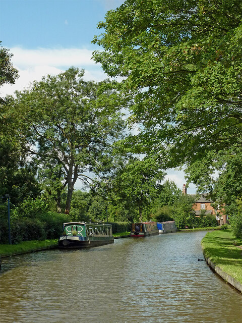 Coventry Canal near Huddlesford Junction in Staffordshire