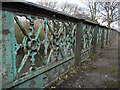 Railings of the bridge over the pond, Horton Park