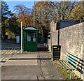 Bench, bin and bus shelter, Fairwater, Cwmbran