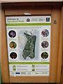 SP4540 : Part of Information and Notice Board at Spiceball Park, Banbury by David Hillas