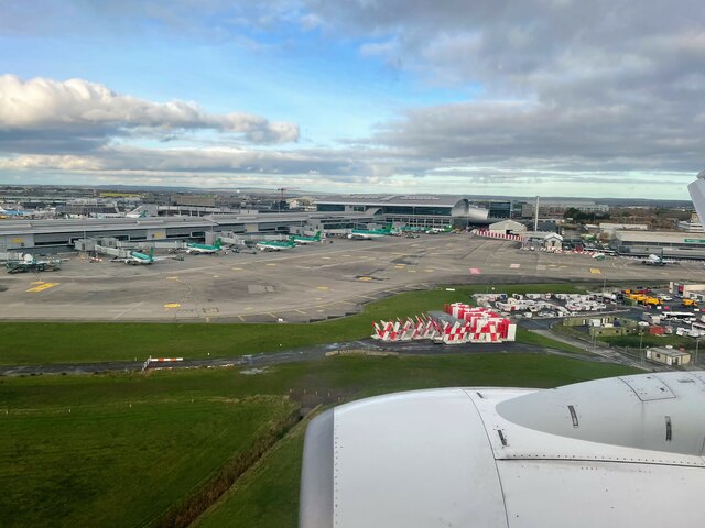 Terminal 2, Dublin Airport, from the air