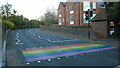 A rainbow crossing in Flambard Way