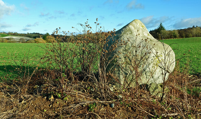 Strange boulder at Hawkhill Farm