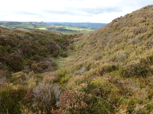 Southern ramparts of Castle Ring fort on The Stiperstones