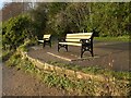 New benches beside Kilmardinny Loch