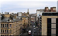 Market Street seen from a big wheel in Centenary Square, Bradford