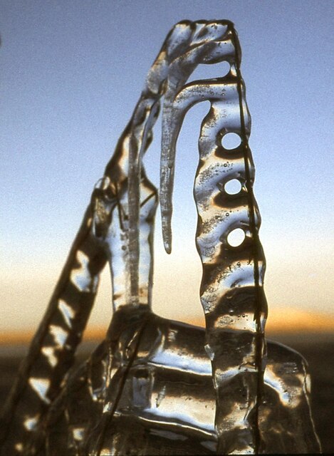 Natural ice sculpture, Loch Moan