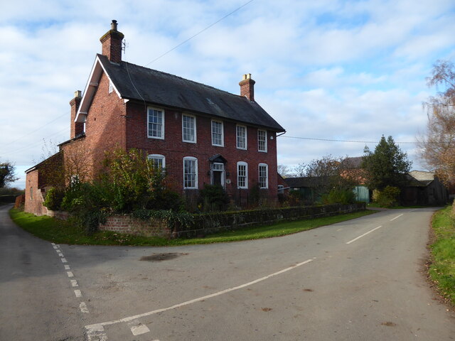 Broomfields farm house near Forton... © Jeremy Bolwell :: Geograph ...